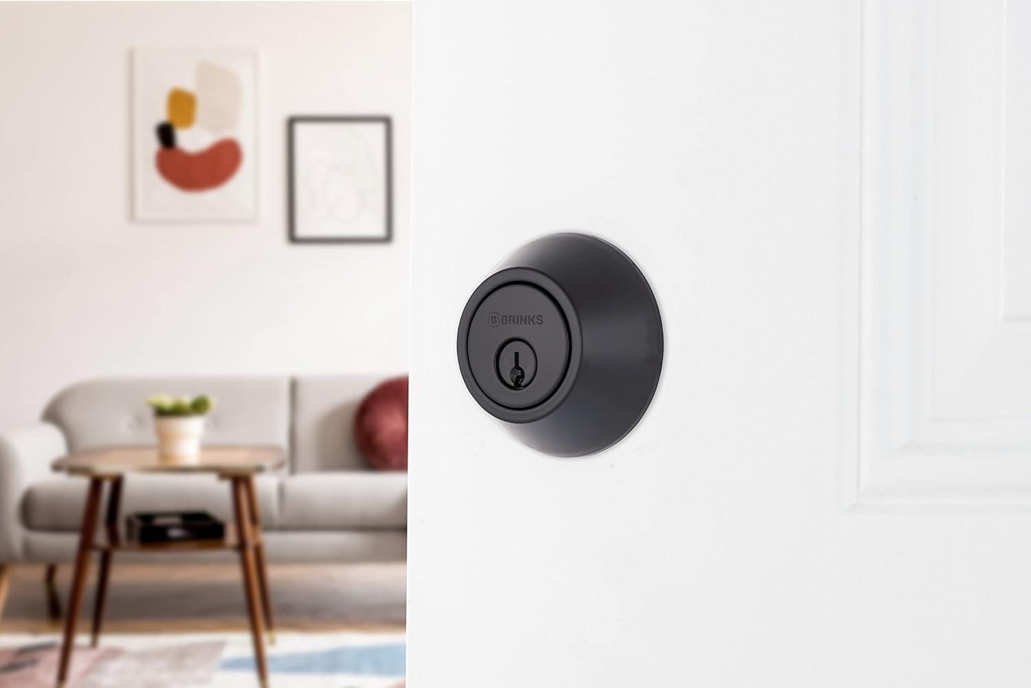 Brinks Raleigh Series Transitional Round Single Cylinder Deadbolt