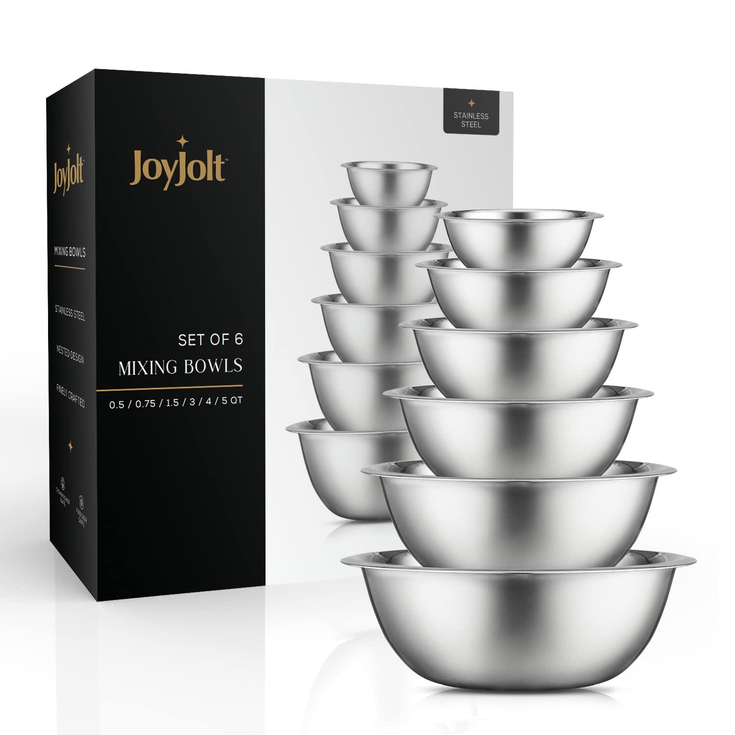 JoyJolt Joyjolt Stainless Steel Mixing Bowl, Set Of 6