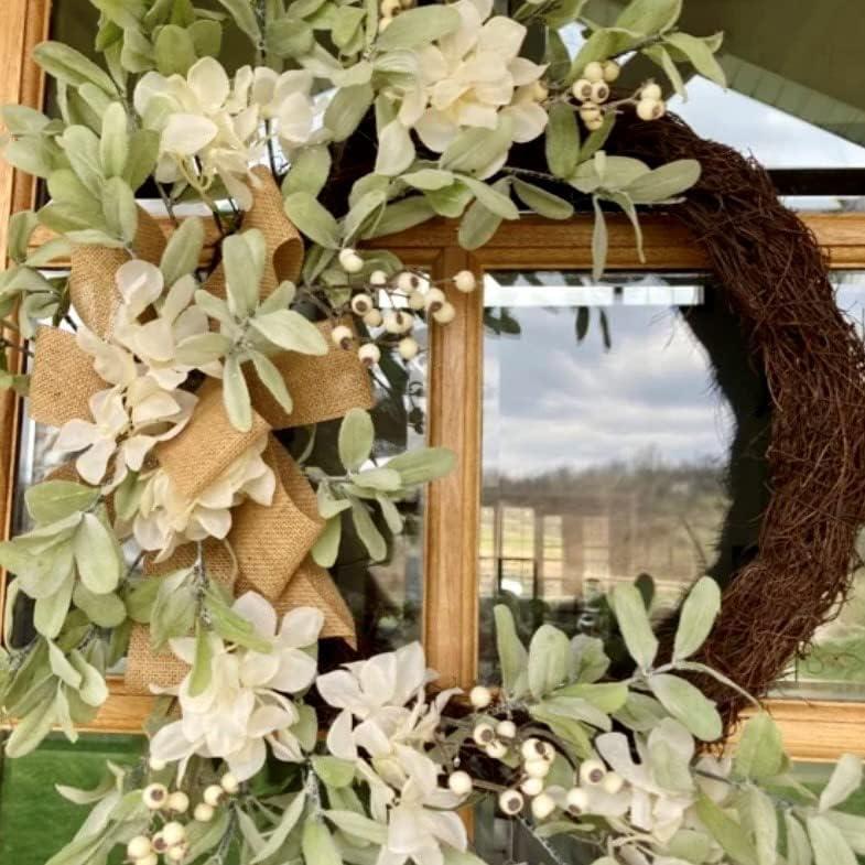 Haute Decor Faux Hydrangea 24'' Wreath