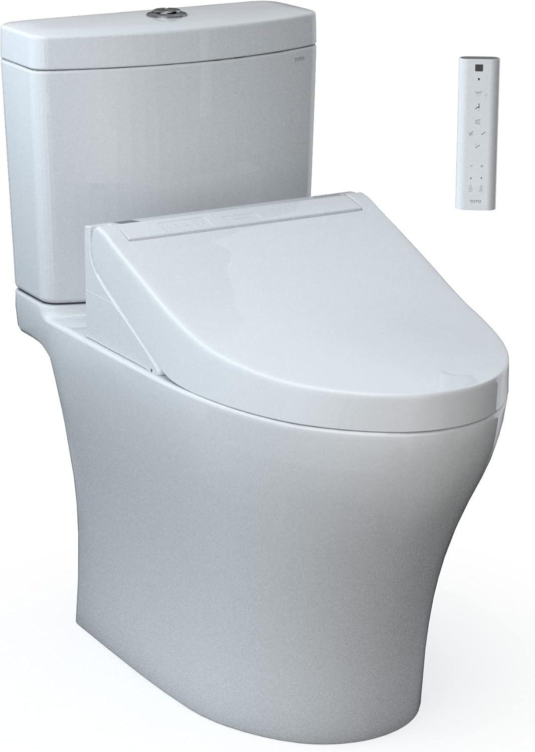 Aquia® Dual-Flush Elongated Bidet Toilet with Tornado Flush (Seat Included)