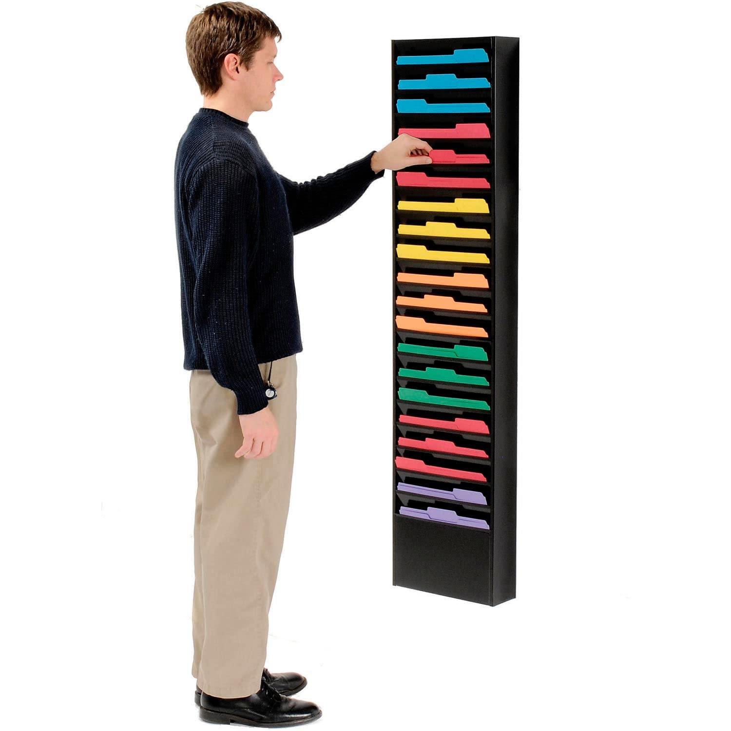 Global Industrial Stainless Steel Hanging Files Open