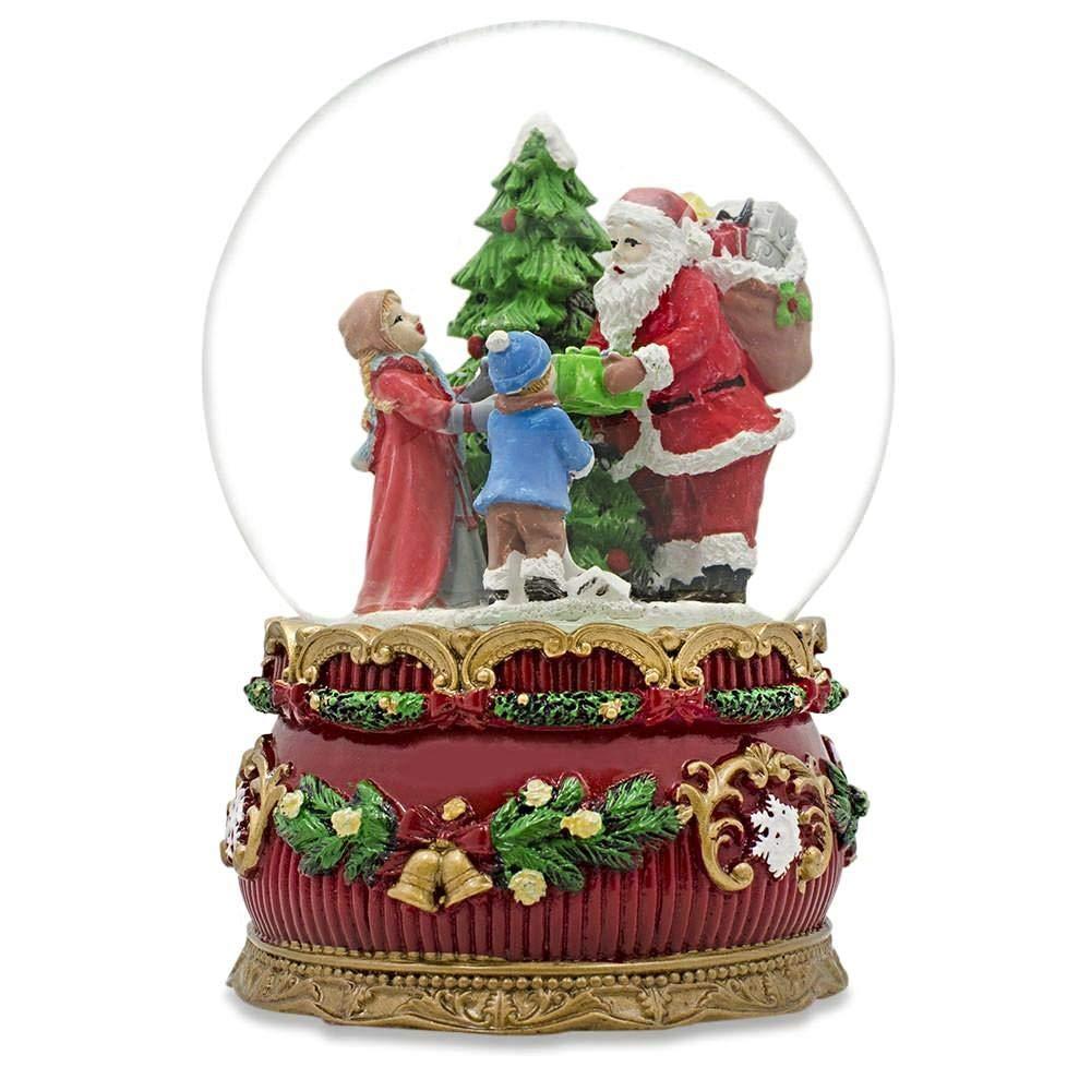 Santa's Gift Giver Musical Snow Water Globe