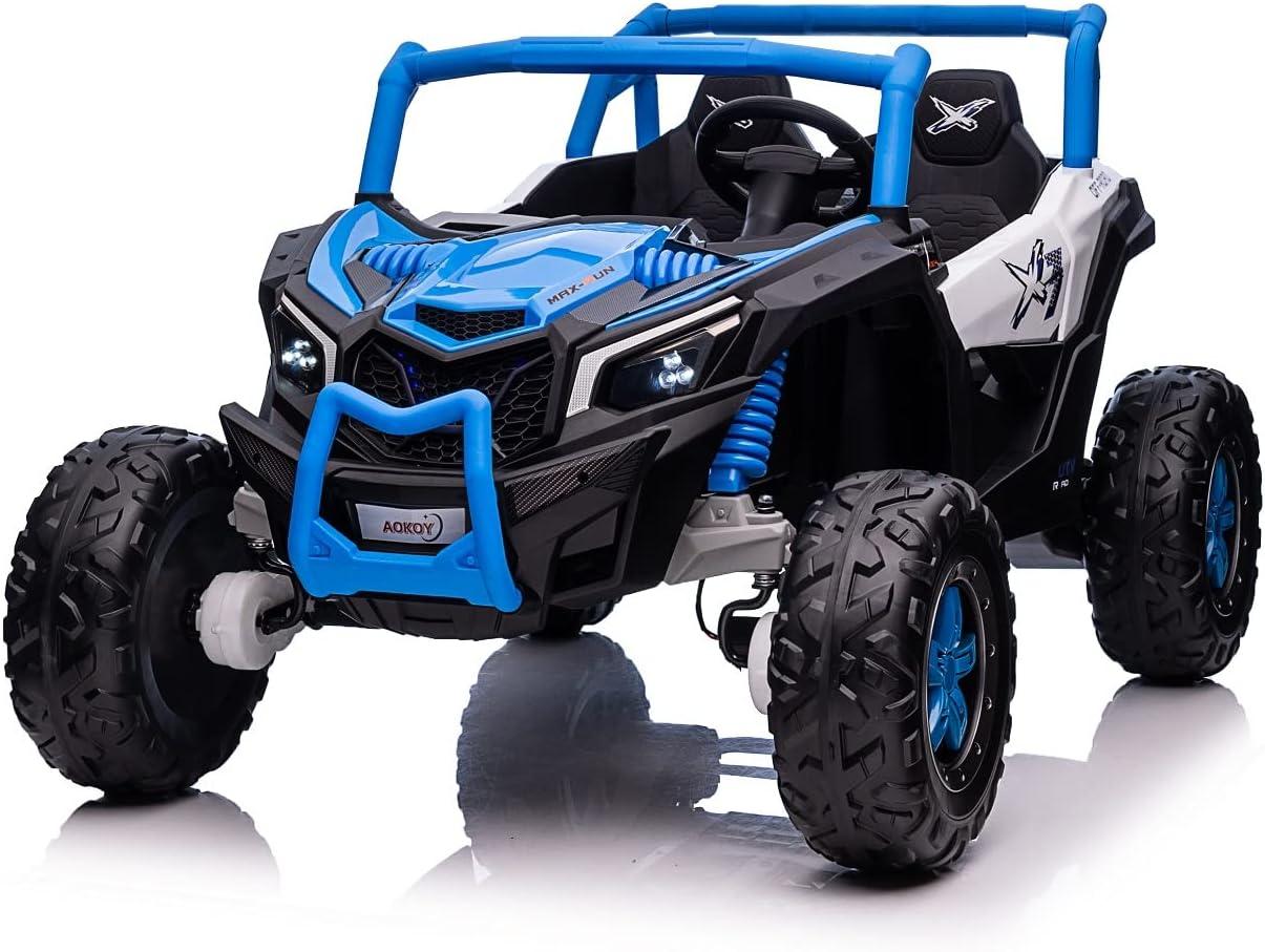 24V Blue 2-Seater Off-Road UTV with Remote Control