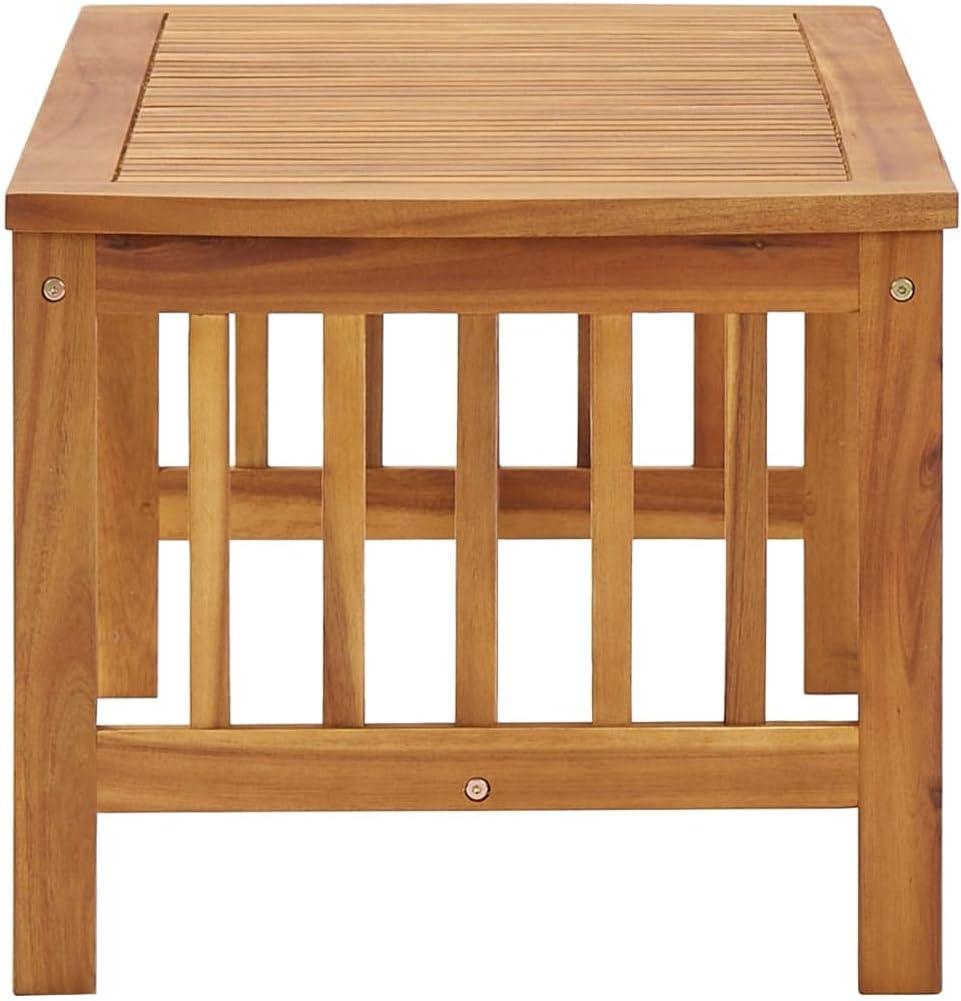 vidaXL Coffee Table 40.2"x19.7"x16.9" Solid Acacia Wood