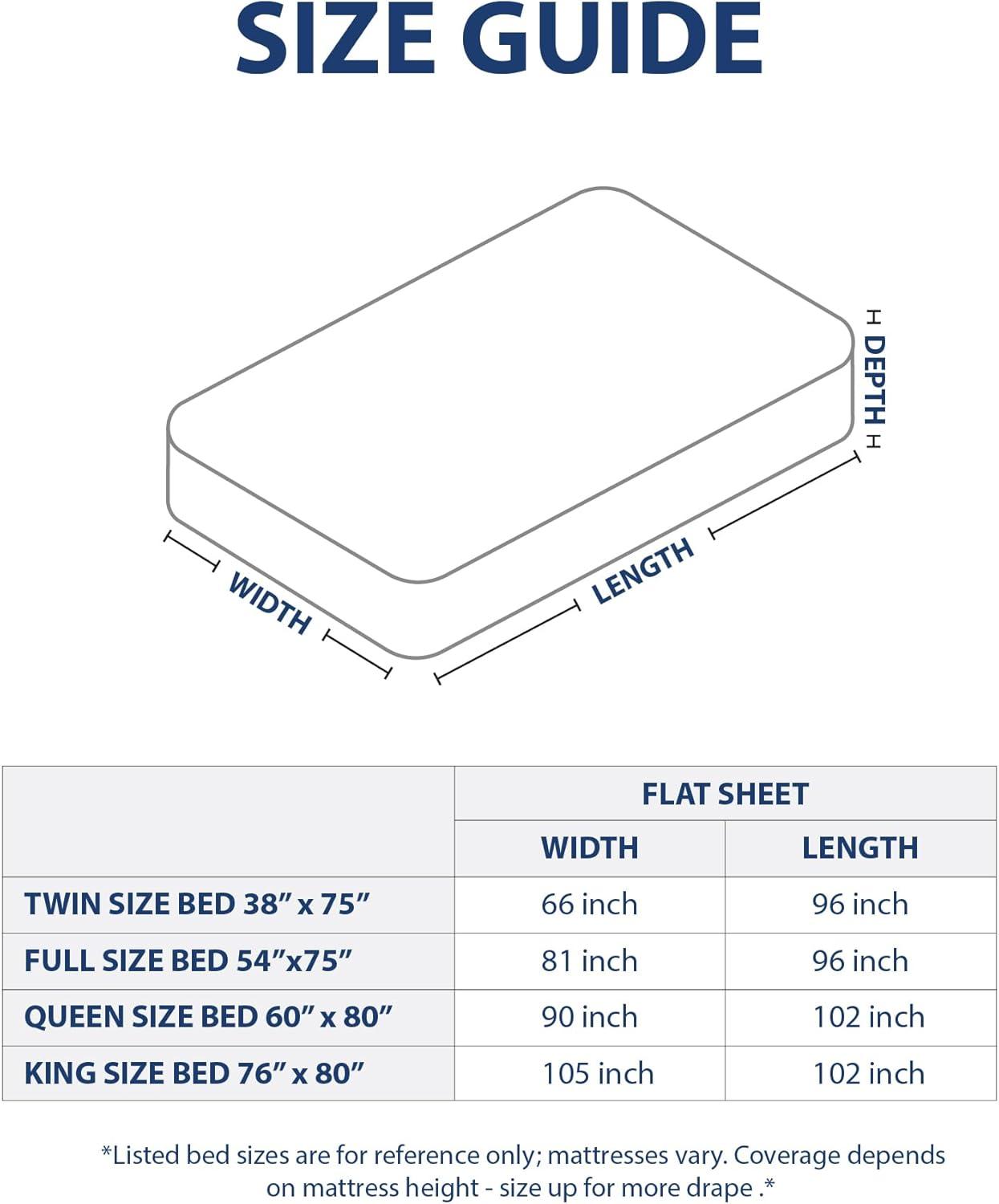 Swift Home | 1-Piece Microfiber Flat Sheet Cream Queen