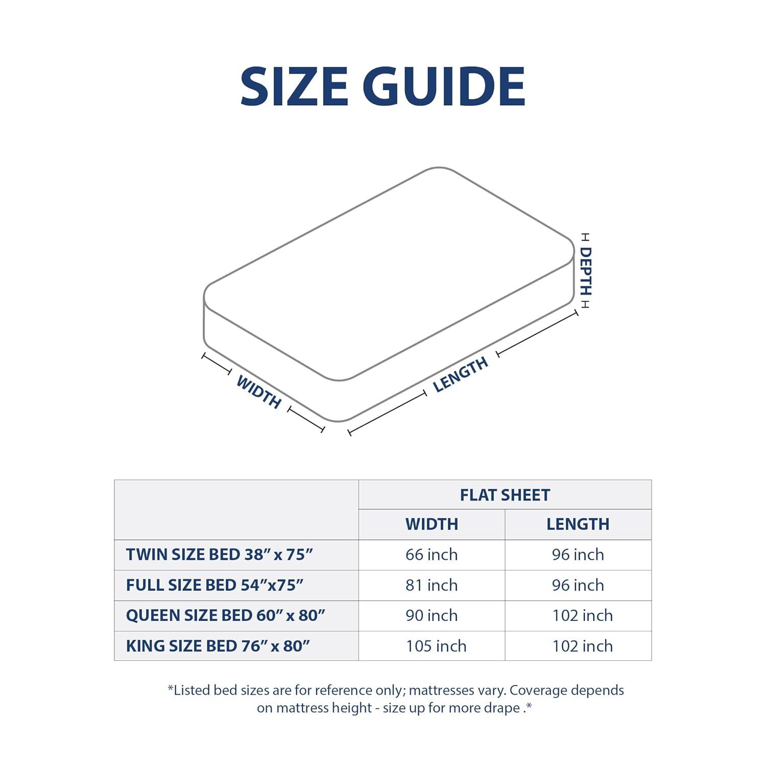 Swift Home | 1-Piece Microfiber Flat Sheet Cream Queen