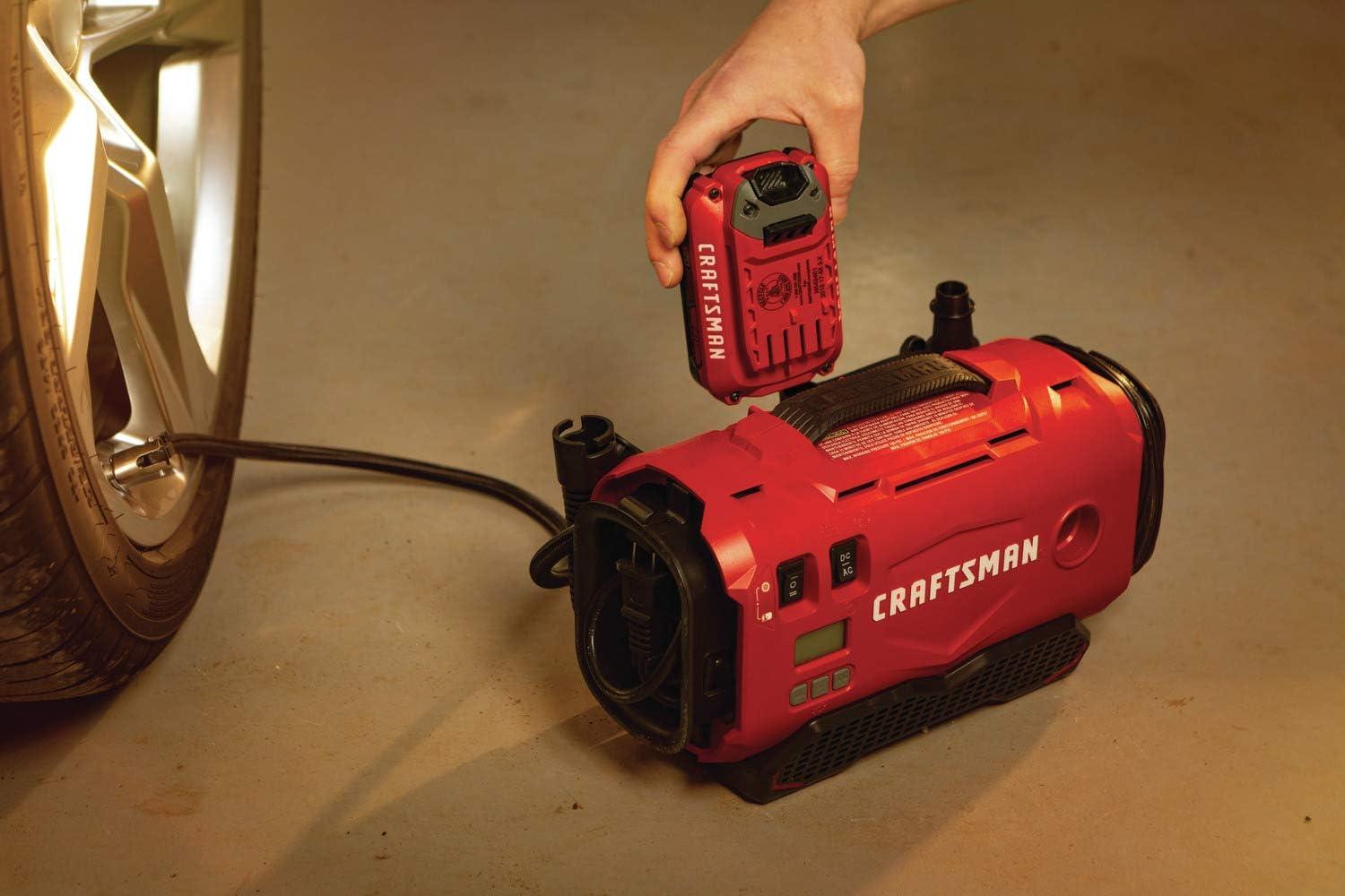 CRAFTSMAN V20 Inflator, Tool Only (CMCE520B),Red