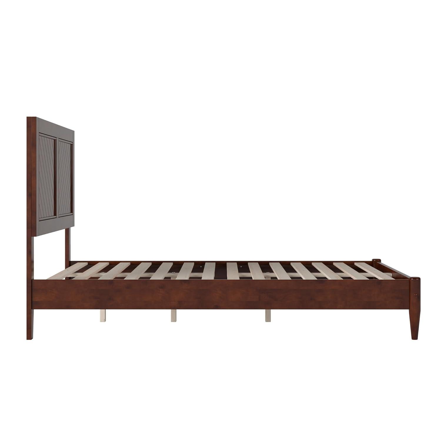 AFI Furnishings Berkshire Twin Solid Wood Low Profile Platform Bed in Walnut