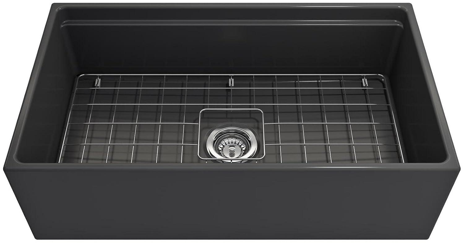 Contempo 33'' L Farmhouse Apron-Front Fireclay Kitchen Sink