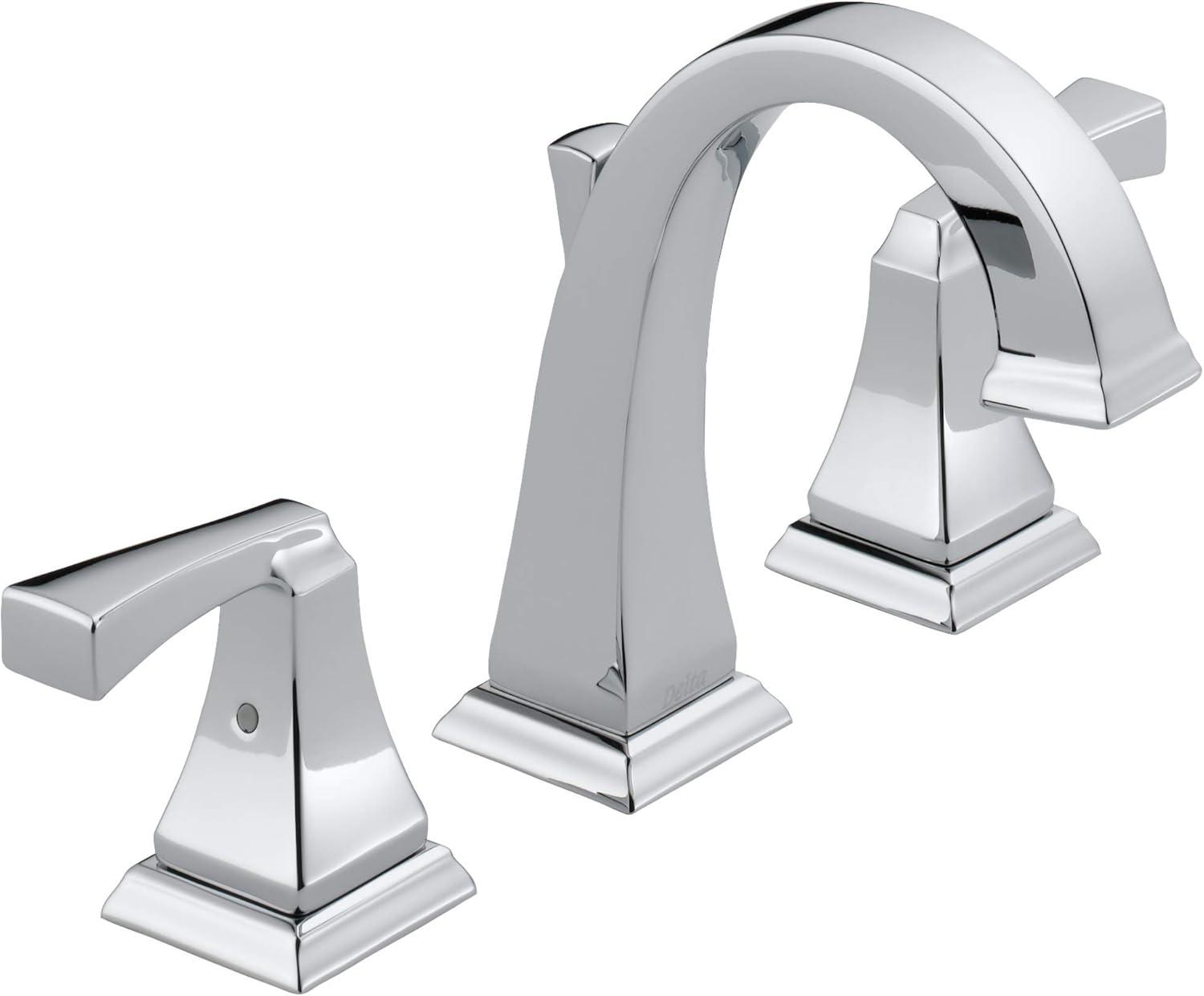 Dryden Widespread Bathroom Faucet 3 Hole, 2-handle Bathroom Sink Faucet with Drain Assembly