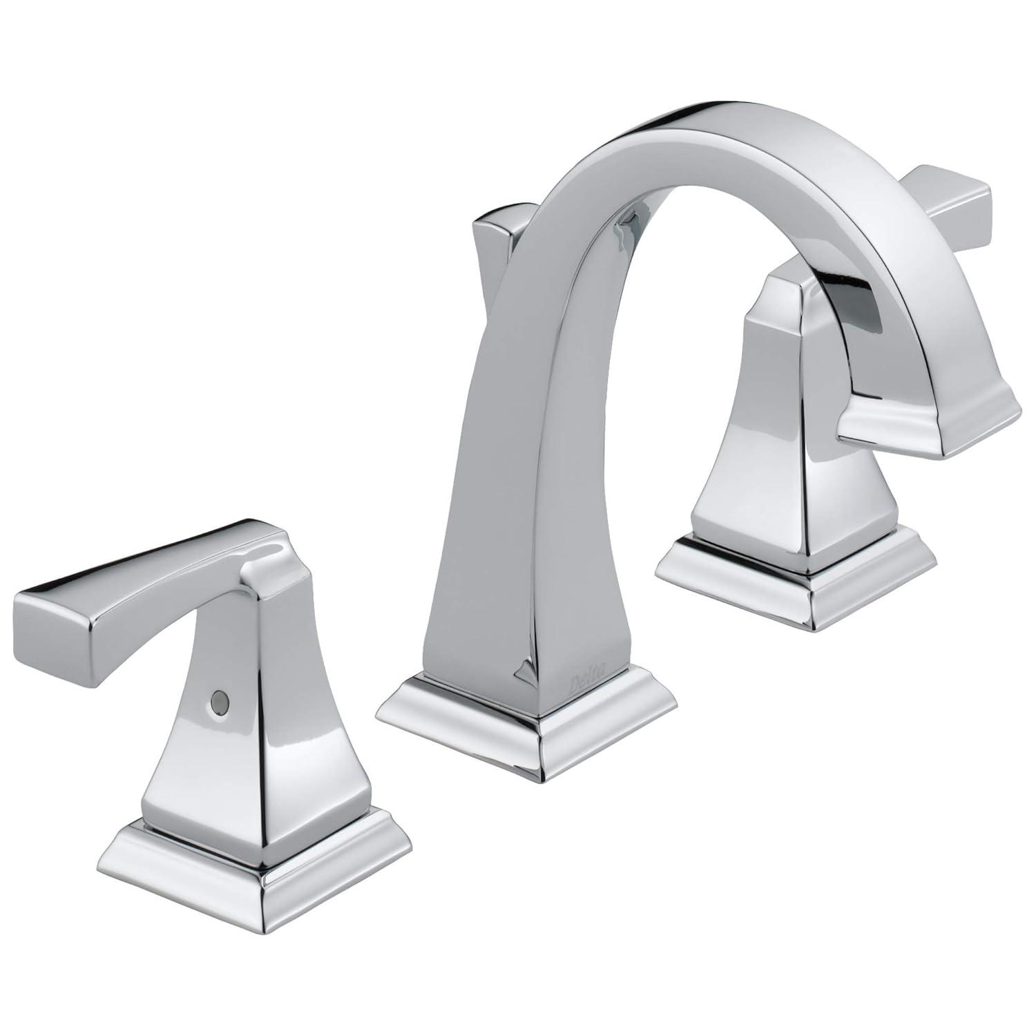 Dryden Widespread Bathroom Faucet 3 Hole, 2-handle Bathroom Sink Faucet with Drain Assembly