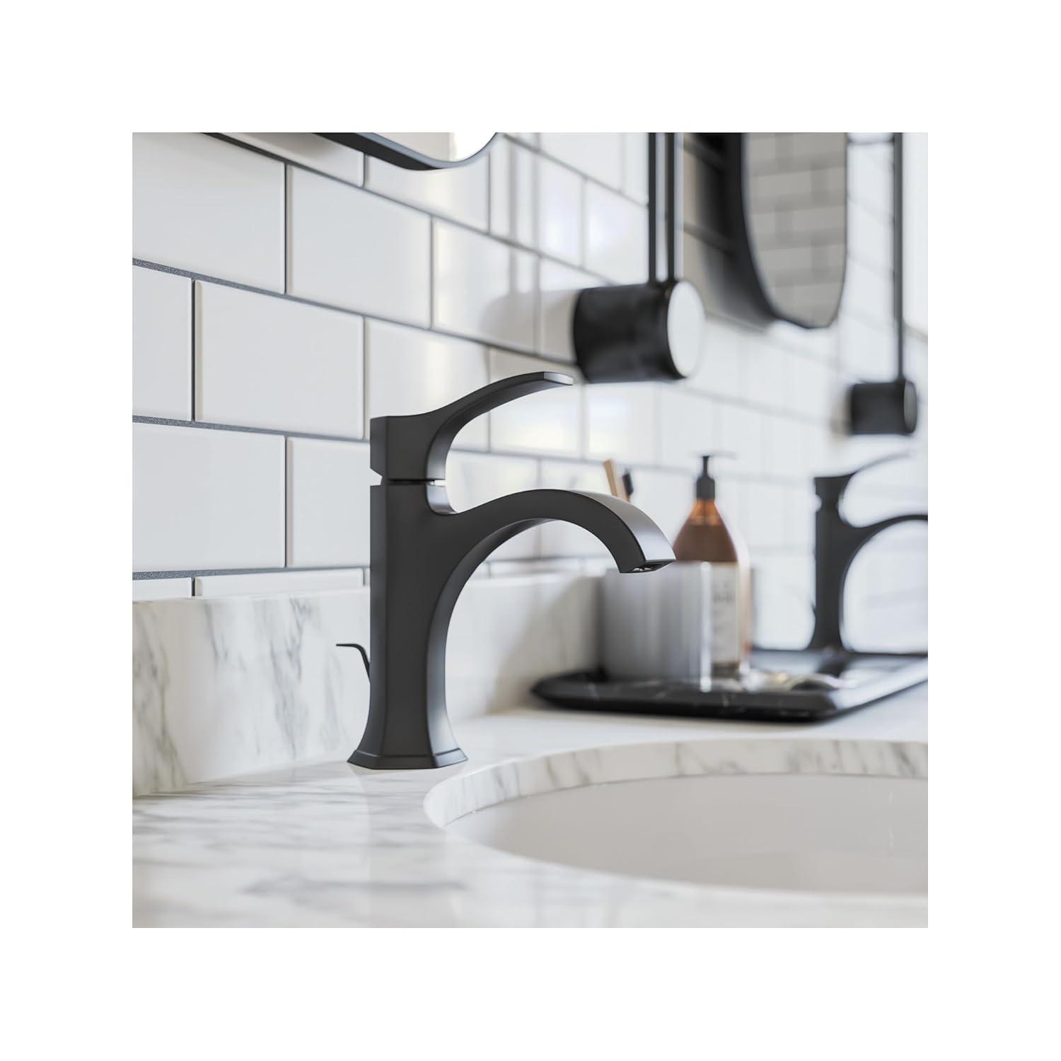 Locarno Single Hole Bathroom Faucet with Drain Assembly