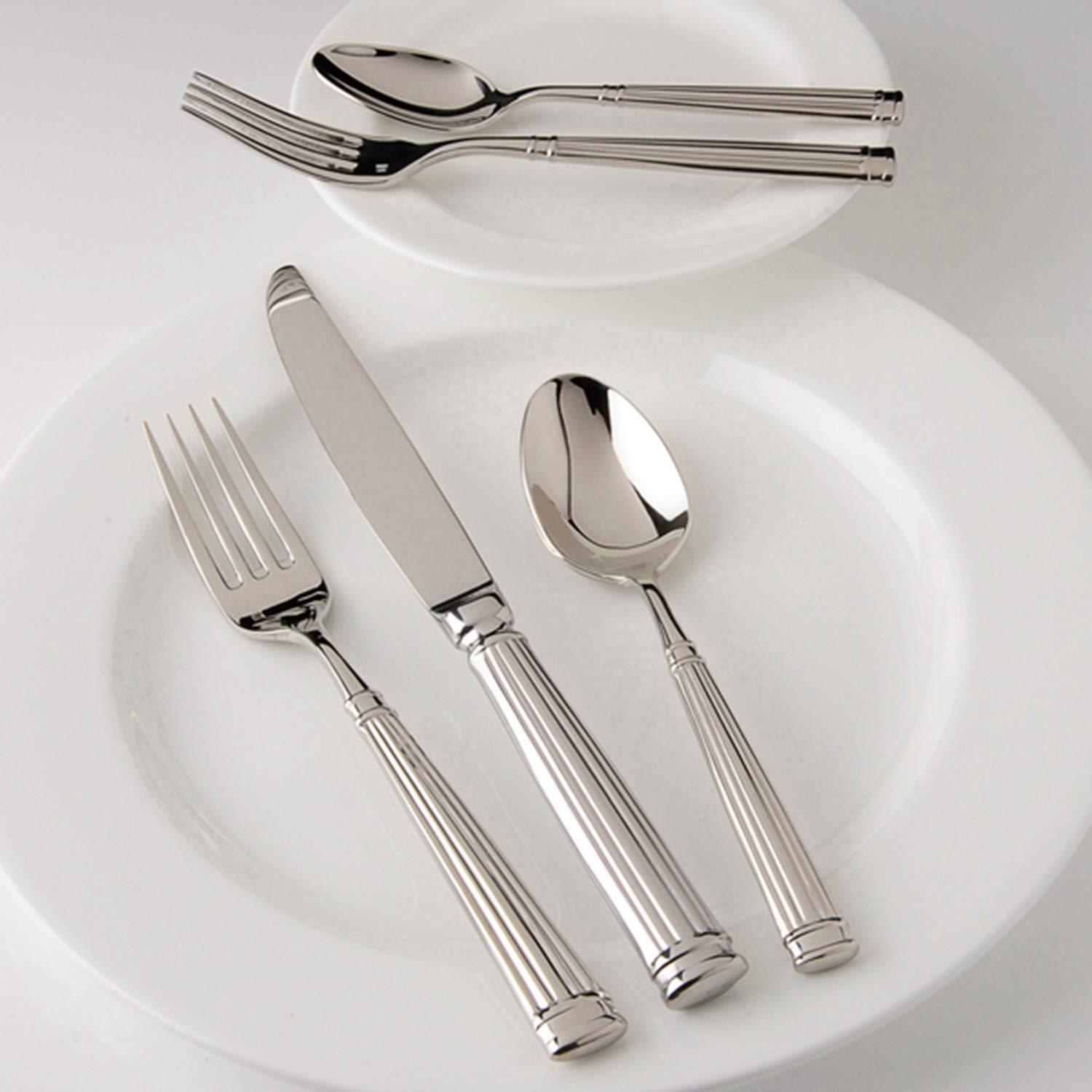 Doria 5 Piece 18/10 Stainless Steel Flatware Set, Service for 1