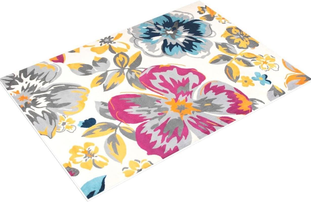 World Rug Gallery Modern Floral Desing Area Rug