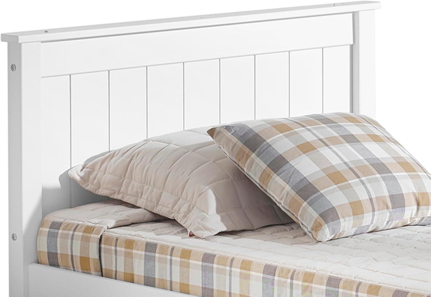 Alaterre Harmony Twin Bed with Storage Drawers, White