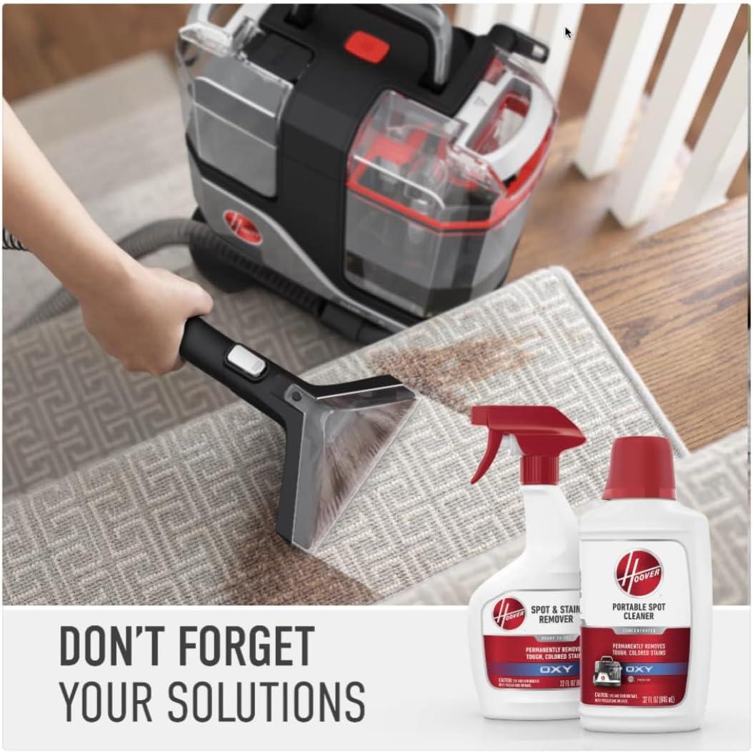 Hoover CleanSlate XL Deep Cleaning Spot Steam Cleaner: Portable Carpet & Upholstery Cleaner, Electric, 0.75L Tank, 22ft Cord