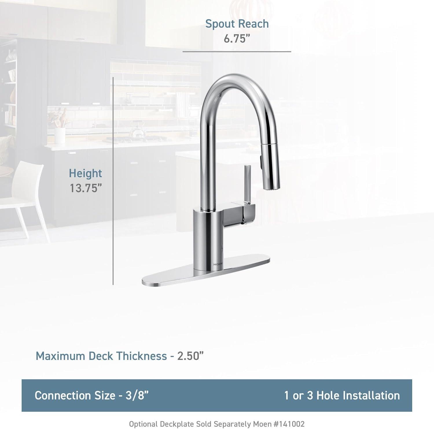 Moen Align One-Handle Pulldown Bar Faucet with Power Clean featuring Reflex