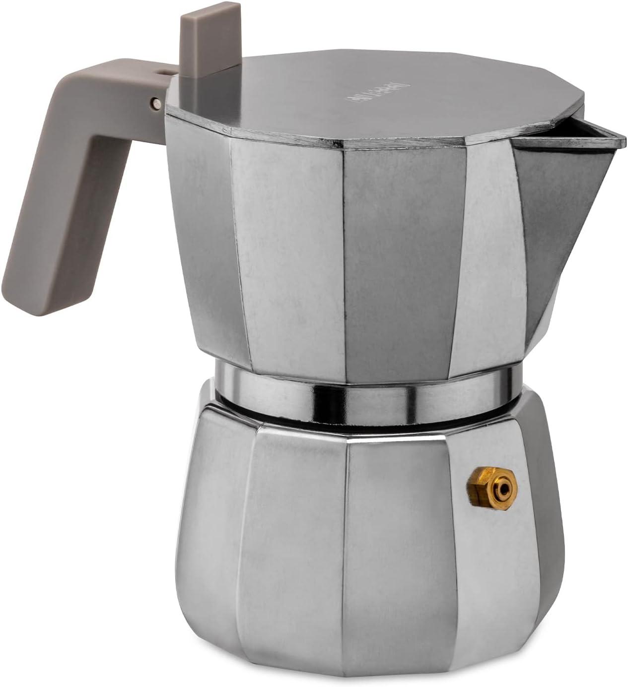 Stainless Steel 3-Cup Moka Espresso Coffee Maker