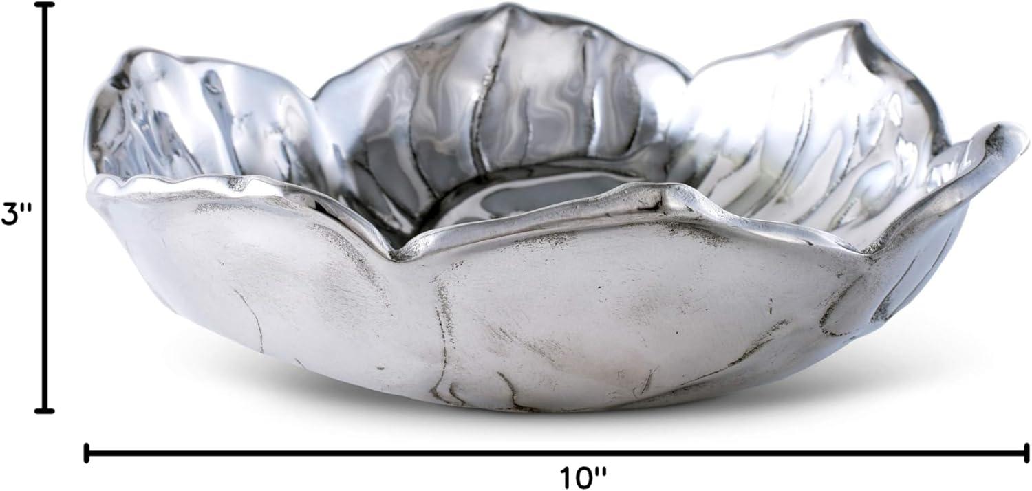 Arthur Court Designs Magnolia Aluminum Serving Bowl