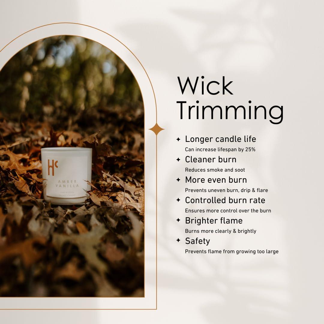 Hillside Candle "Amber Vanilla" Scented Candles, Single Wick, Luxury Candles, Scented Candles for Home ( 9 oz)