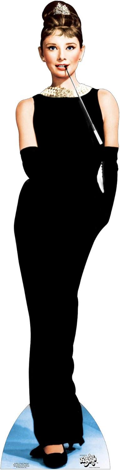 Audrey Hepburn Life-Size Cardboard Stand-Up in Black Dress