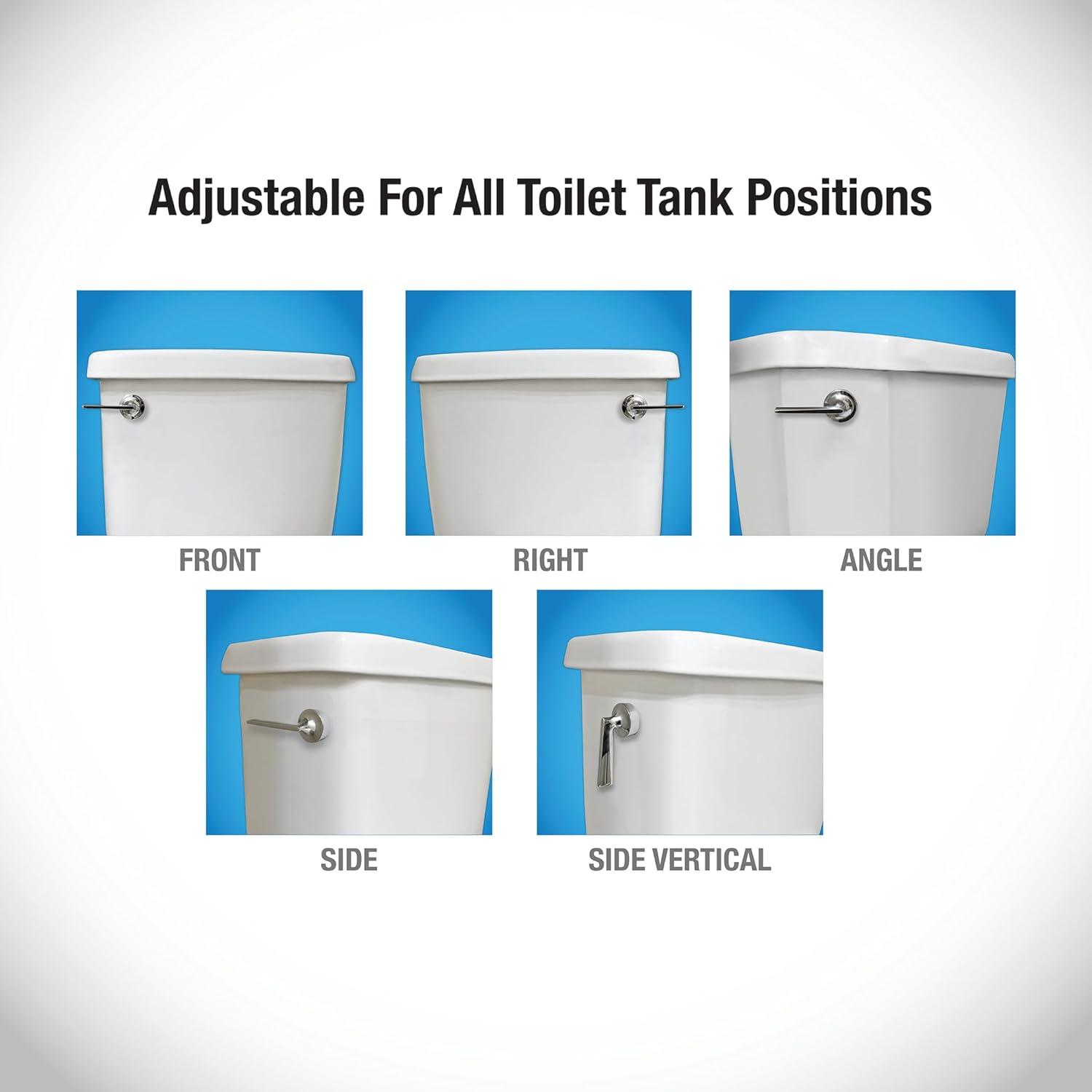 Danco Toilet Tank Lever Replacement Handle in Brushed Nickel, 0.17 lbs (12046)