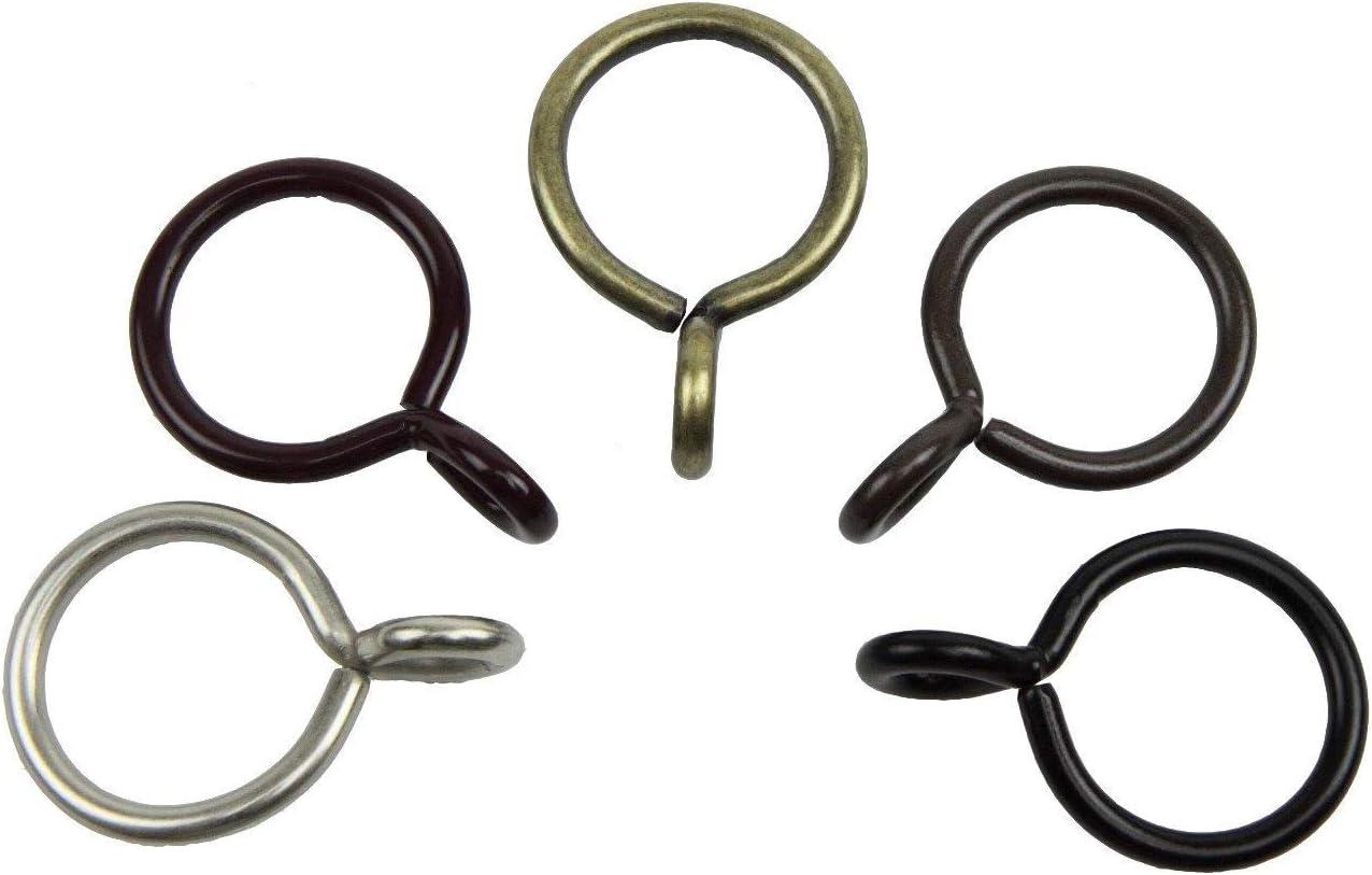 Cocoa Nickel 1-Inch Curtain Eyelet Rings