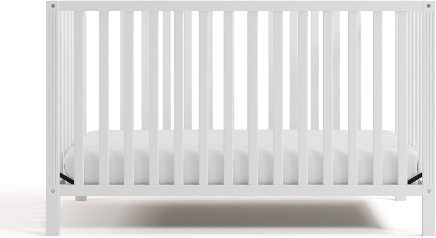 Storkcraft Morningside 5-in-1 Convertible Crib - White