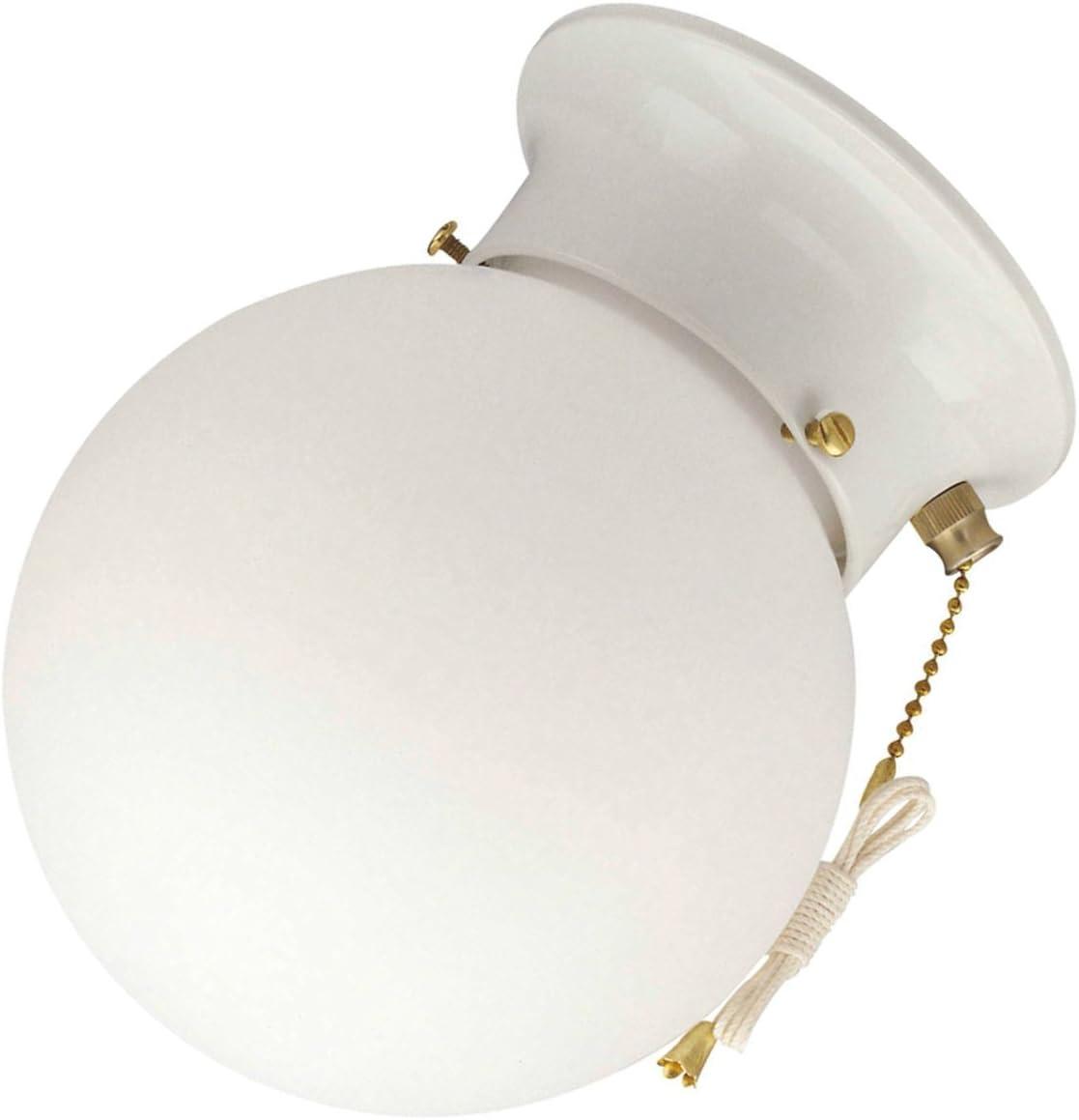 Westinghouse 7.25 in. H X 6 in. W X 6 in. L White Ceiling Fixture Model# 66680