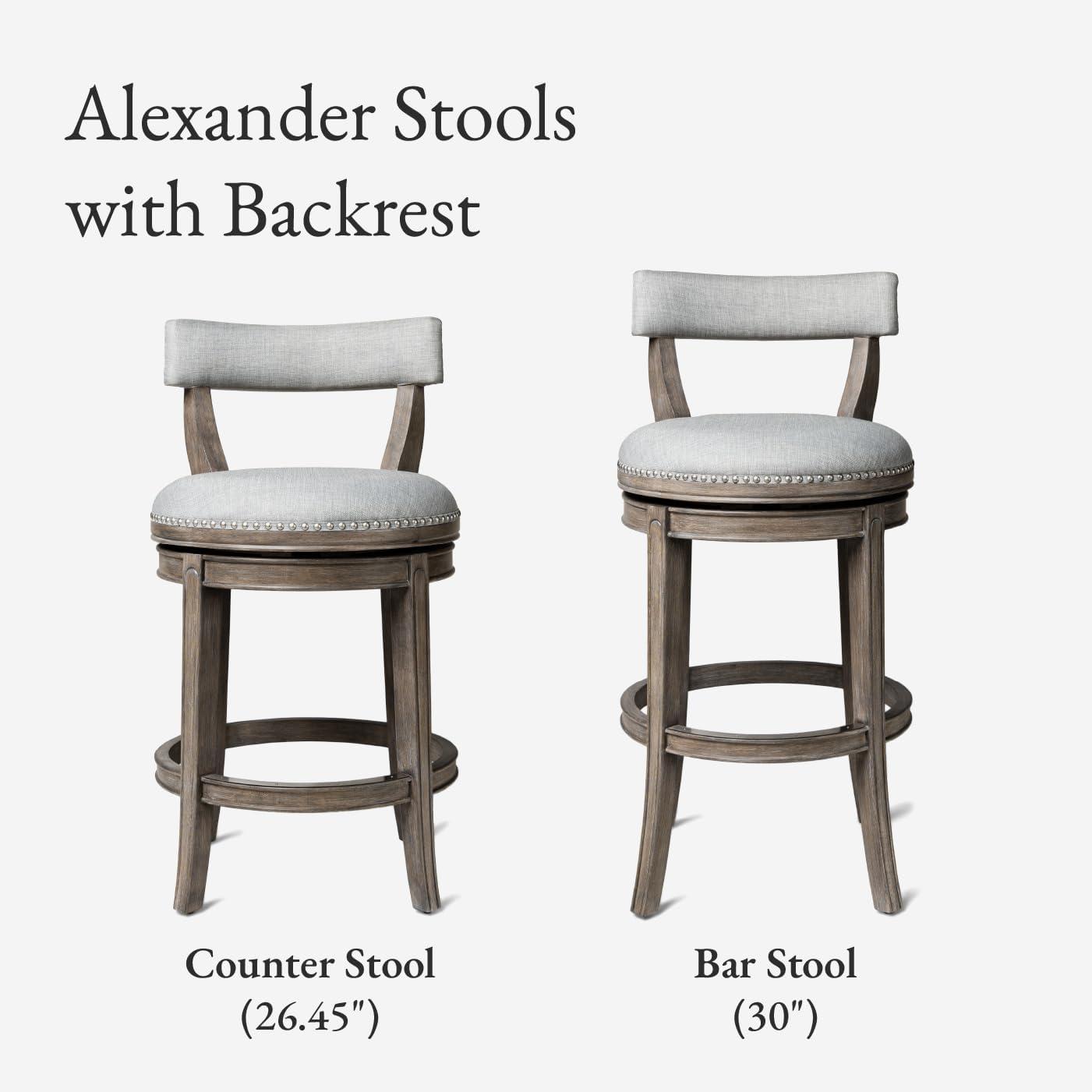 Maven Lane Maven Lane Alexander Stool with Fabric Upholstery