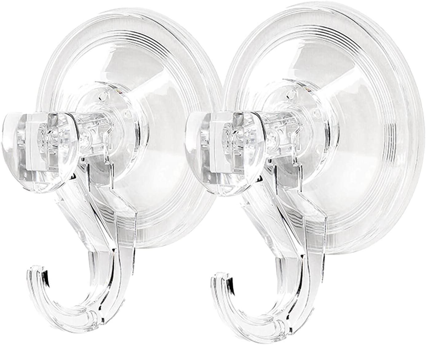 Clear Heavy Duty Double Suction Cup Hook