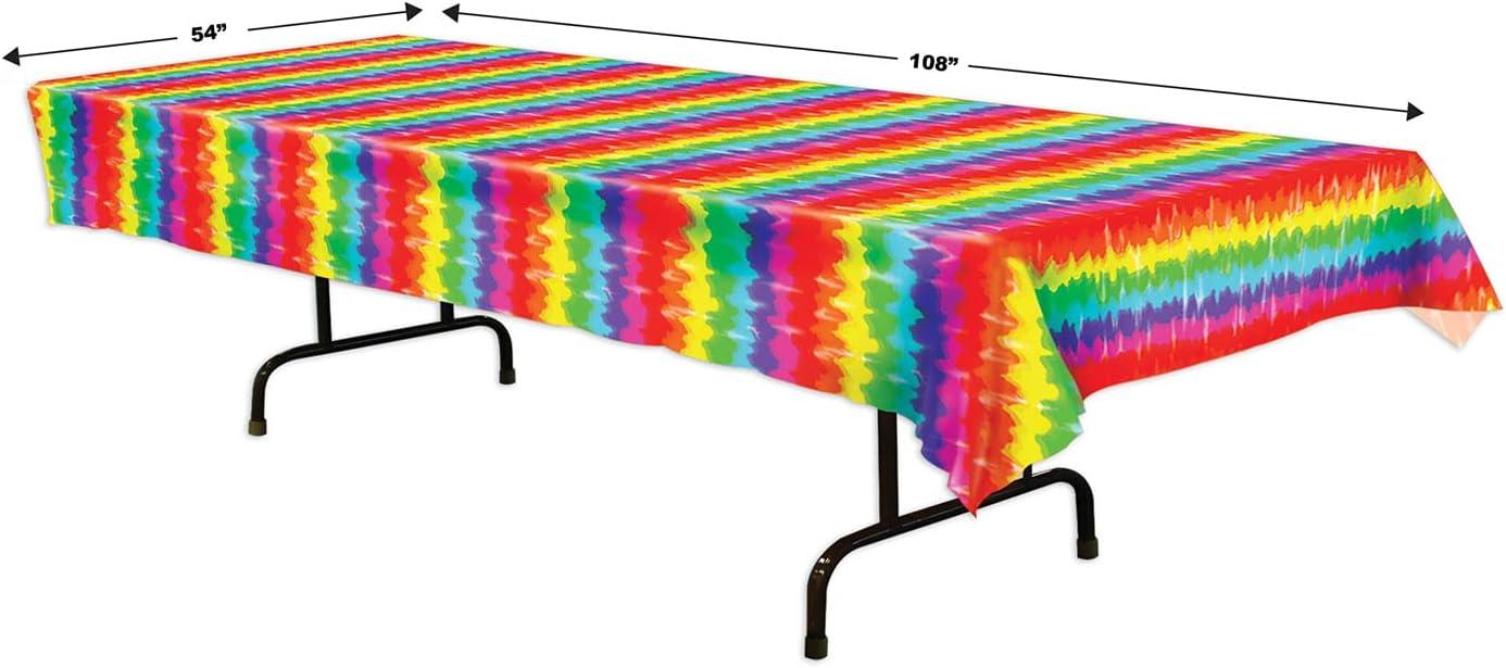 Beistle Tie-Dyed Tablecover; 54" x 108" 2/Pack 57934