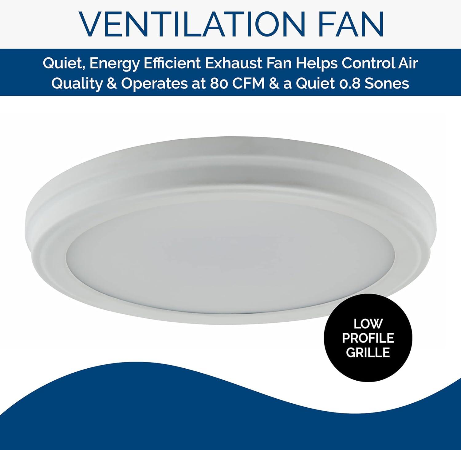 80 CFM Energy Star Certified Bathroom Fan