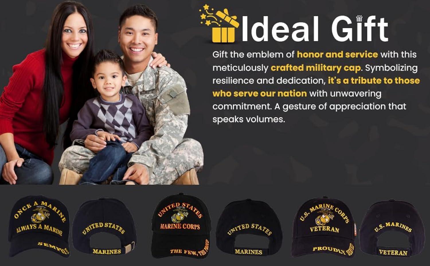 United States Marine Corps Cap | Perfect for Everyday, Comfortable | Baseball Cap for Men Women Official Licensed