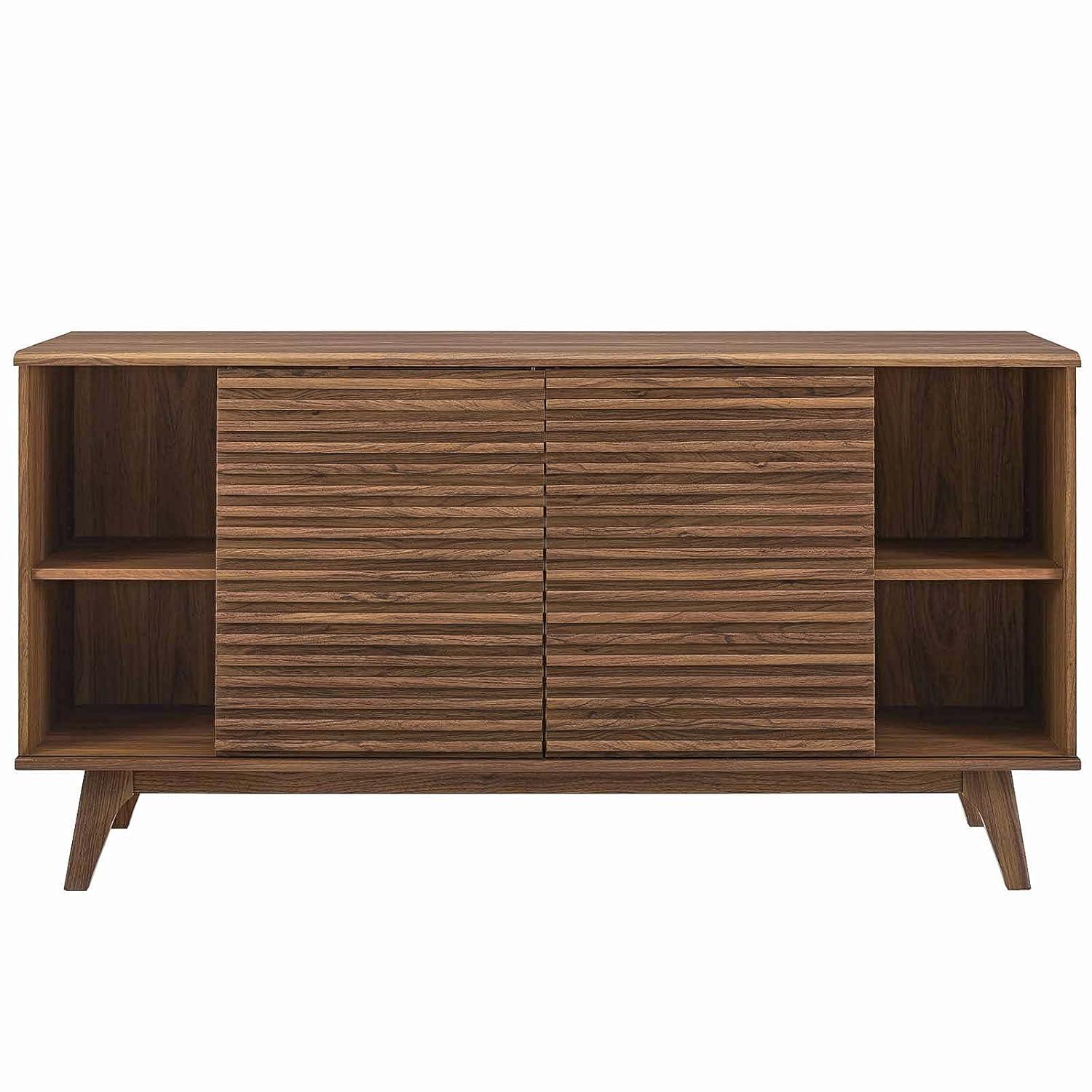 Modway Render 63 Sideboard Buffet Table or TV Stand - Walnut