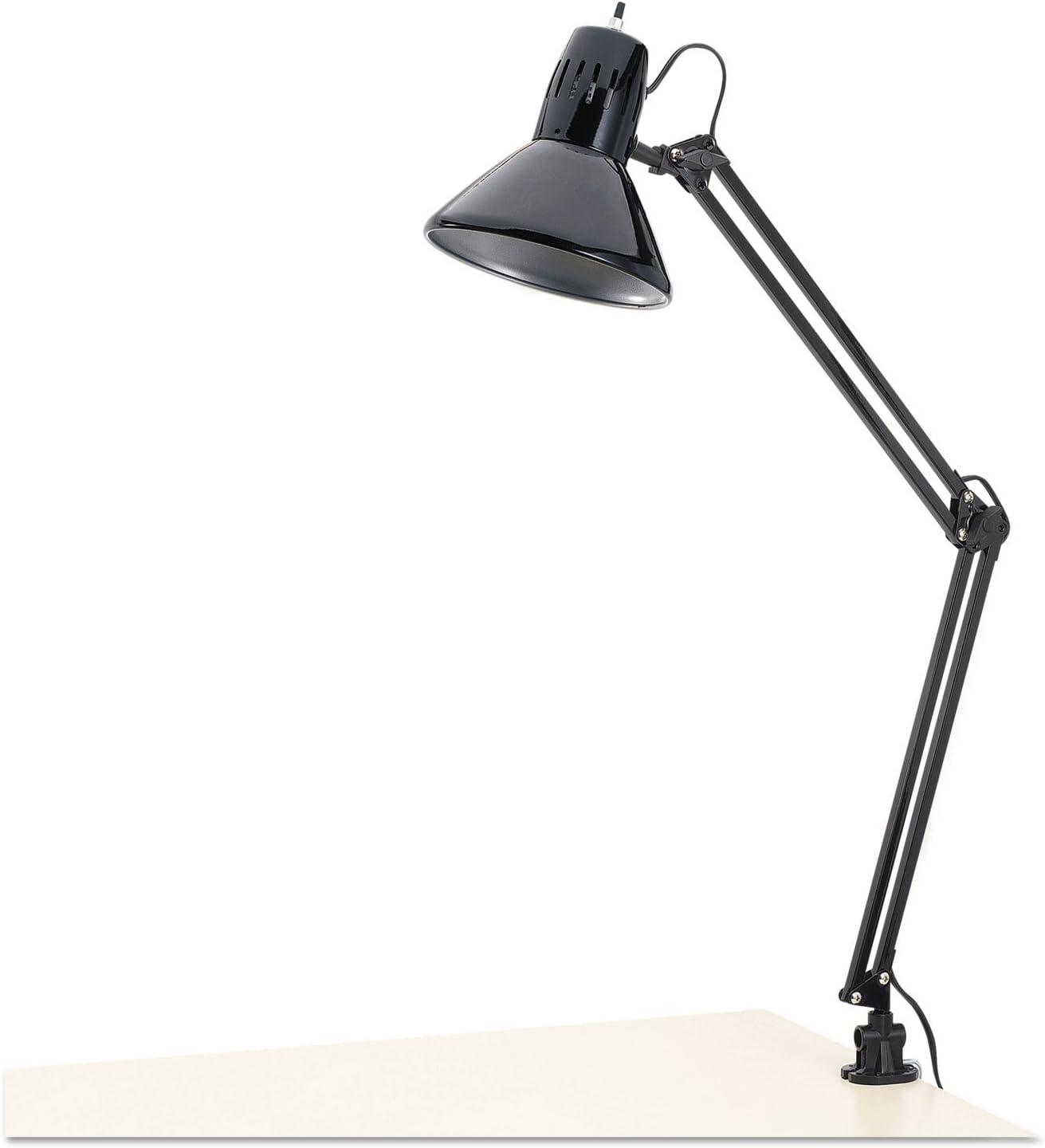 Architect Lamp Adjustable, Clamp-on, 6.75"w x 20"d x 28"h, Black