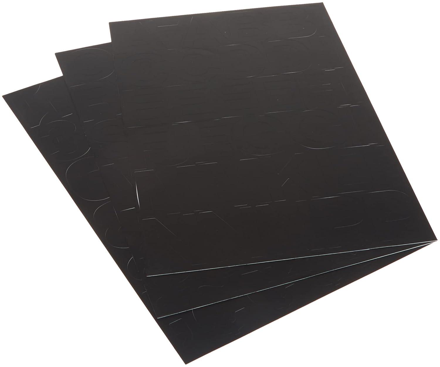 Headline/Geotype Vinyl Lettering, Helvetica, 2", Black Captial Letters