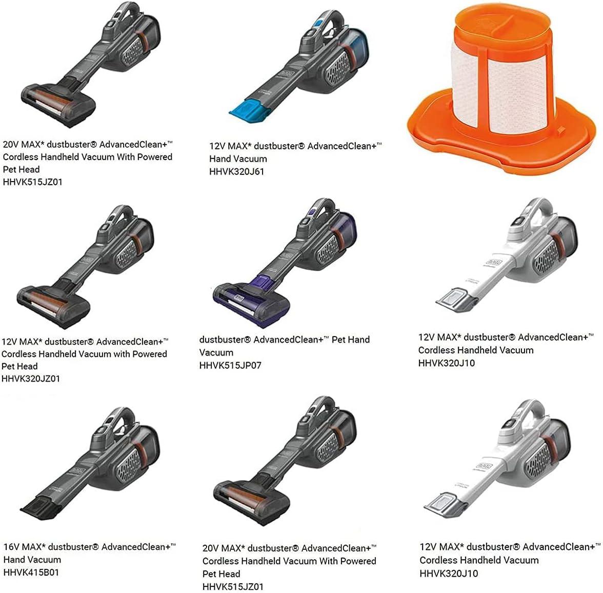 4Pack Filters HHVKF10 For BLACK+DECKER HHVK320J10 HHVK320J61 HHVK320JZ01 HHVK415B01 HHVK515J00 HHVK515J00FF HHVK515JP07 HHVK515BPF07 Hand Vacuum Replacement Parts