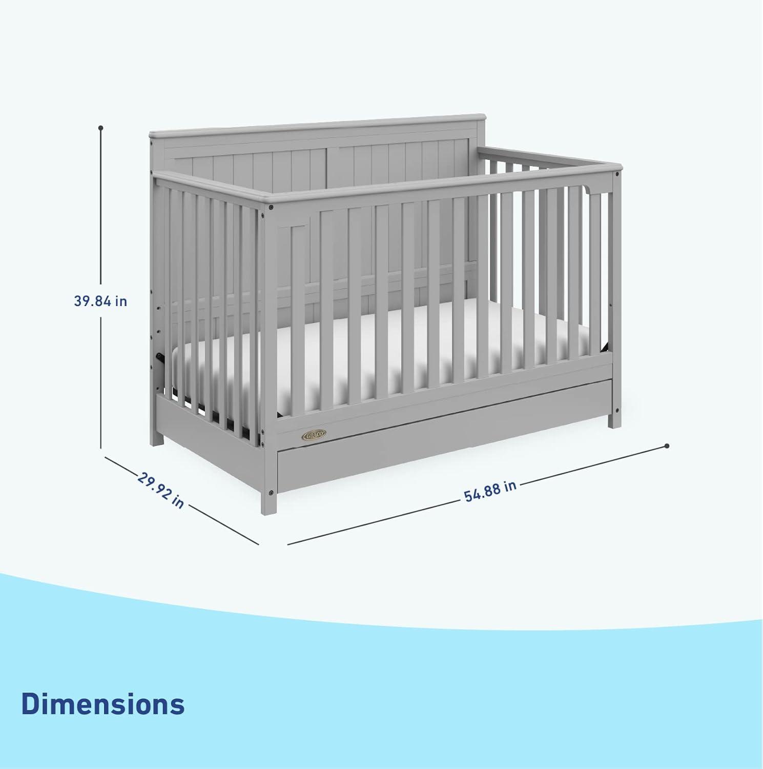 Graco Hadley 5-in-1 Convertible Crib with Drawer