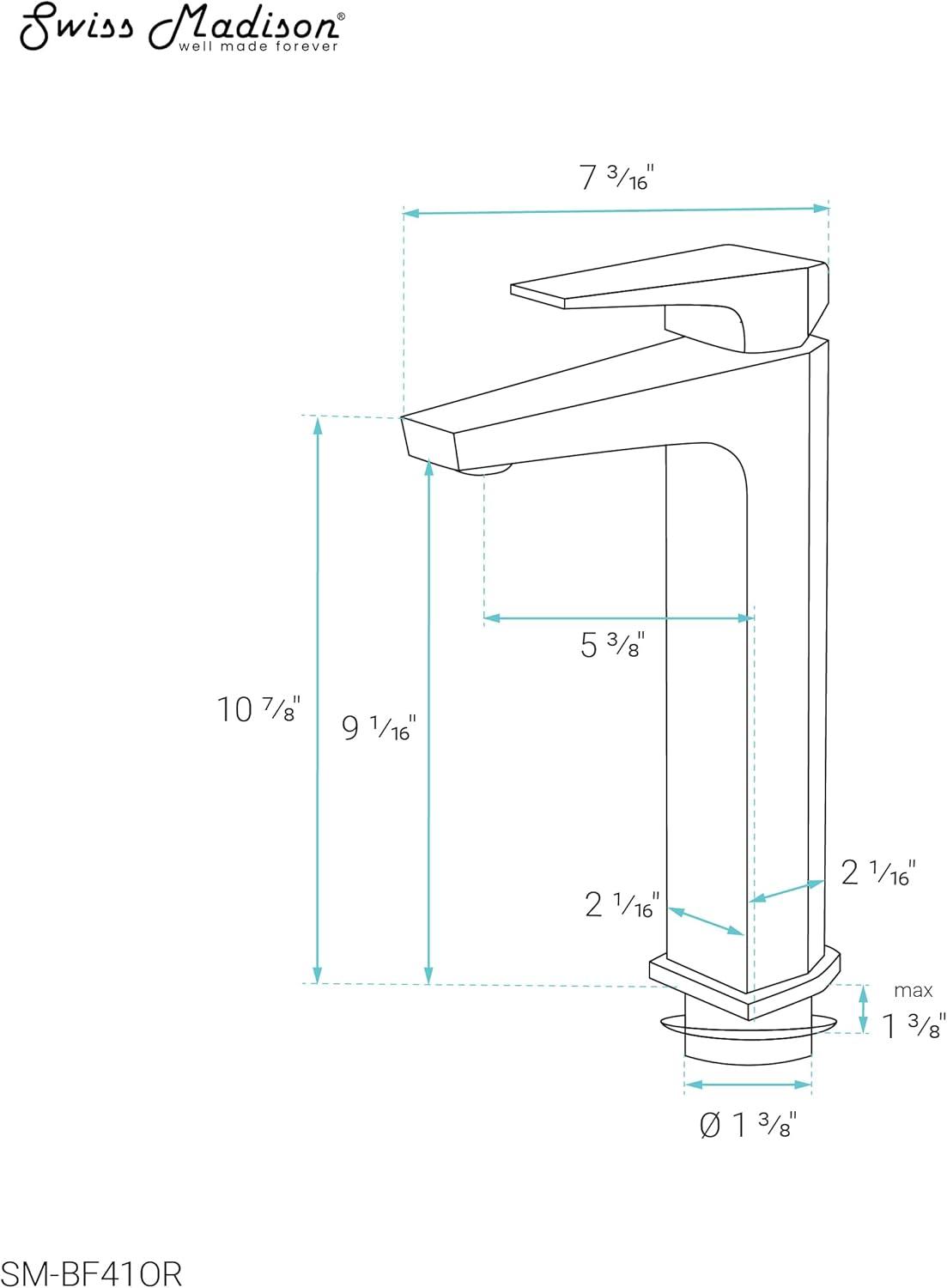 Voltaire Single Hole, Single-Handle, High Arc Bathroom Faucet