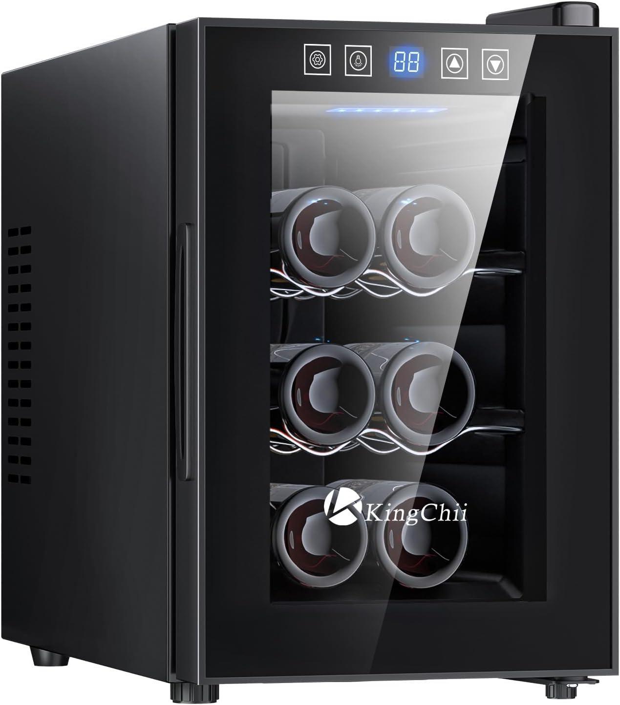 Ivation 18 Bottle Wine Cooler Fridge, Compressor Refrigerator W/Lock