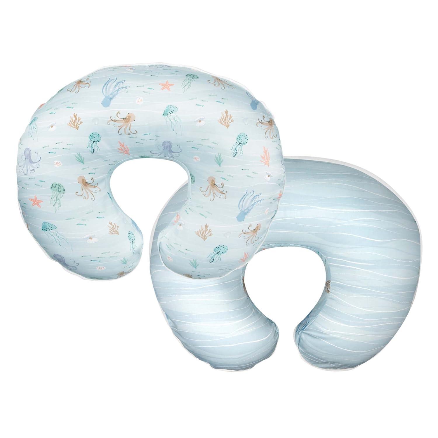 Boppy Nursing Pillow Cover Premium, Blue Ocean