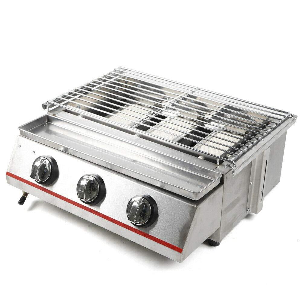 Propane Infrared Steak Grill - Efficient Heating Outdoor Portable Gas Grill with Vertical Cooking, Stainless Steel Single Burner, Perfect for Steak, Ribeyes, Picnic, BBQ
