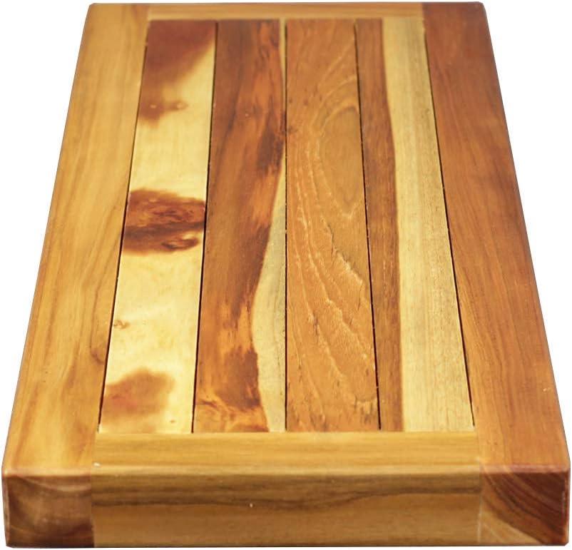 EcoDecors Solid Teak Wood Bath Tray Board