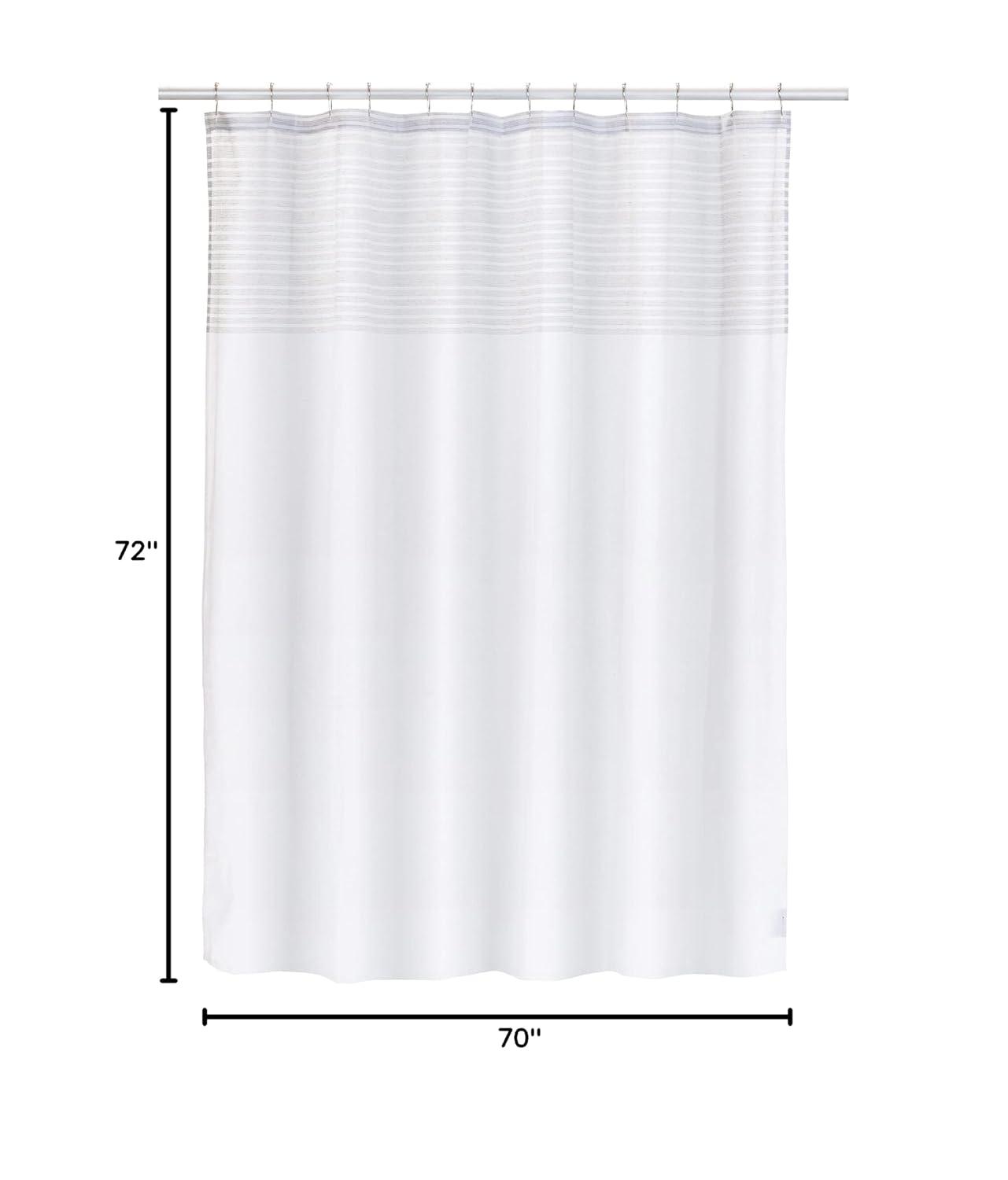French Connection French Connection Striped 13 Piece Shower Curtain Set + Hooks