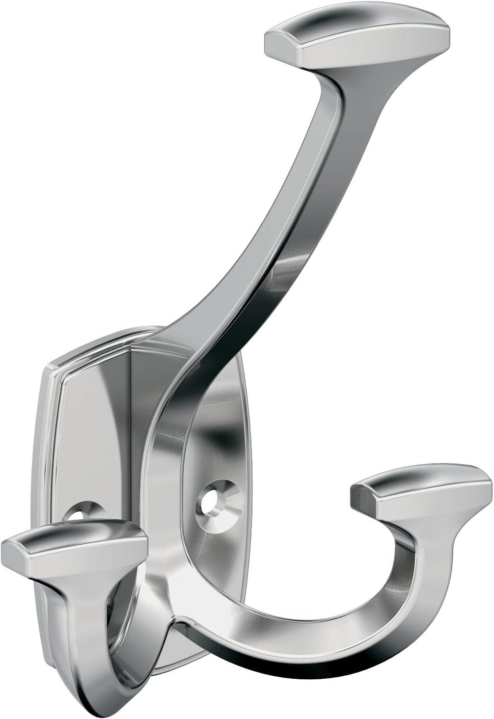 Polished Chrome Triple Prong Decorative Wall Hook