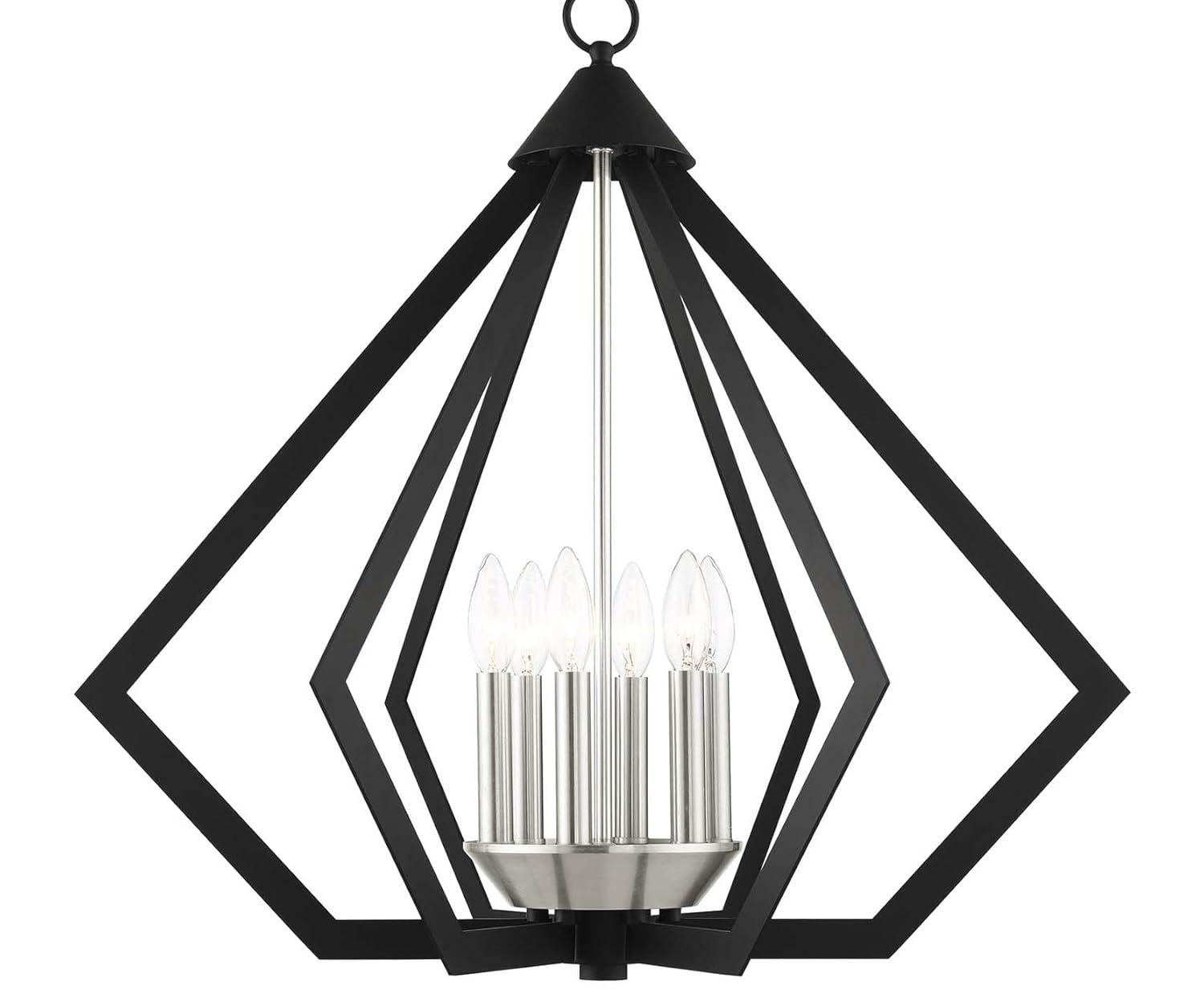 Livex Lighting Prism 6 - Light Chandelier in  Black