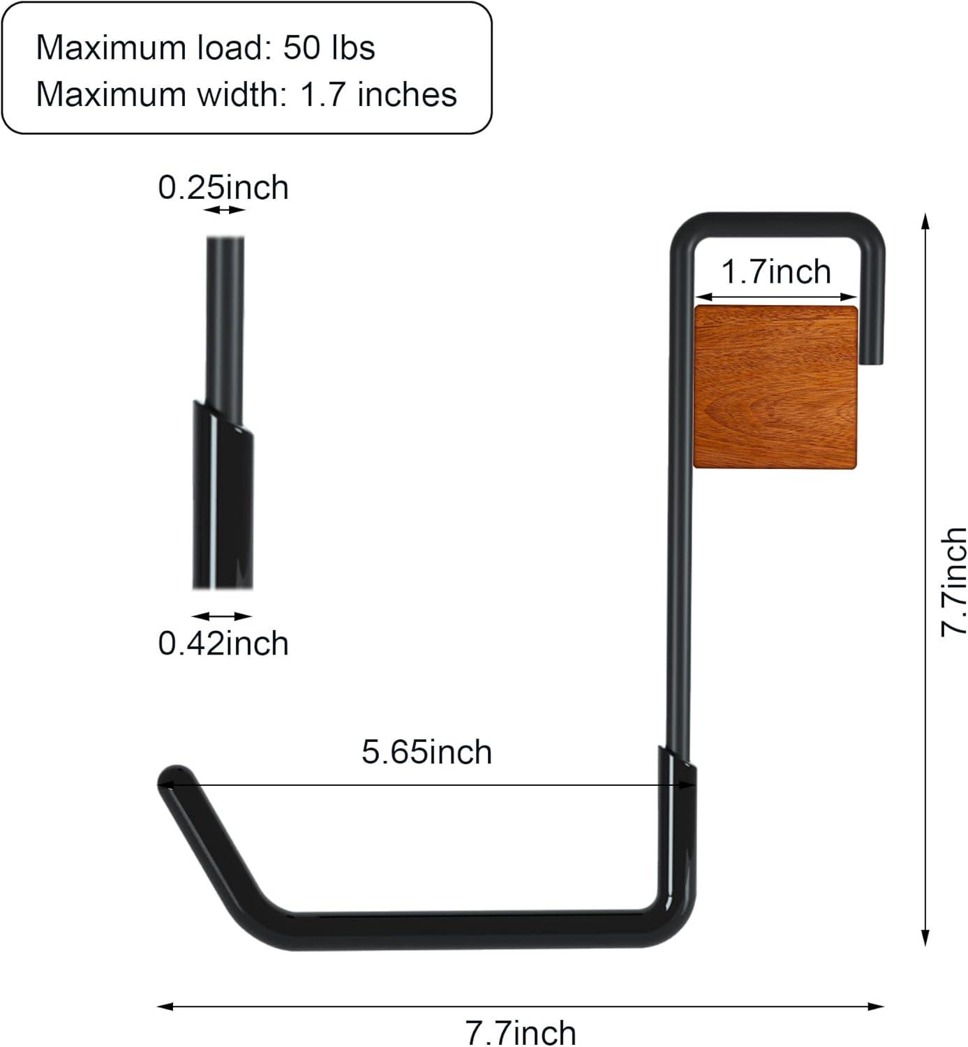 4 Pack Garage Hooks Heavy Duty Large S Hooks for Hanging No Drill Utility Hooks for Ladder Bike Storage Rafter Hanger Garden Tool Organizer (4pcs Orange Garage Hook)