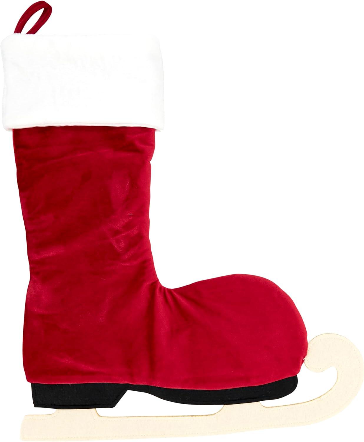 Wintry Charm Ice Skate Stocking