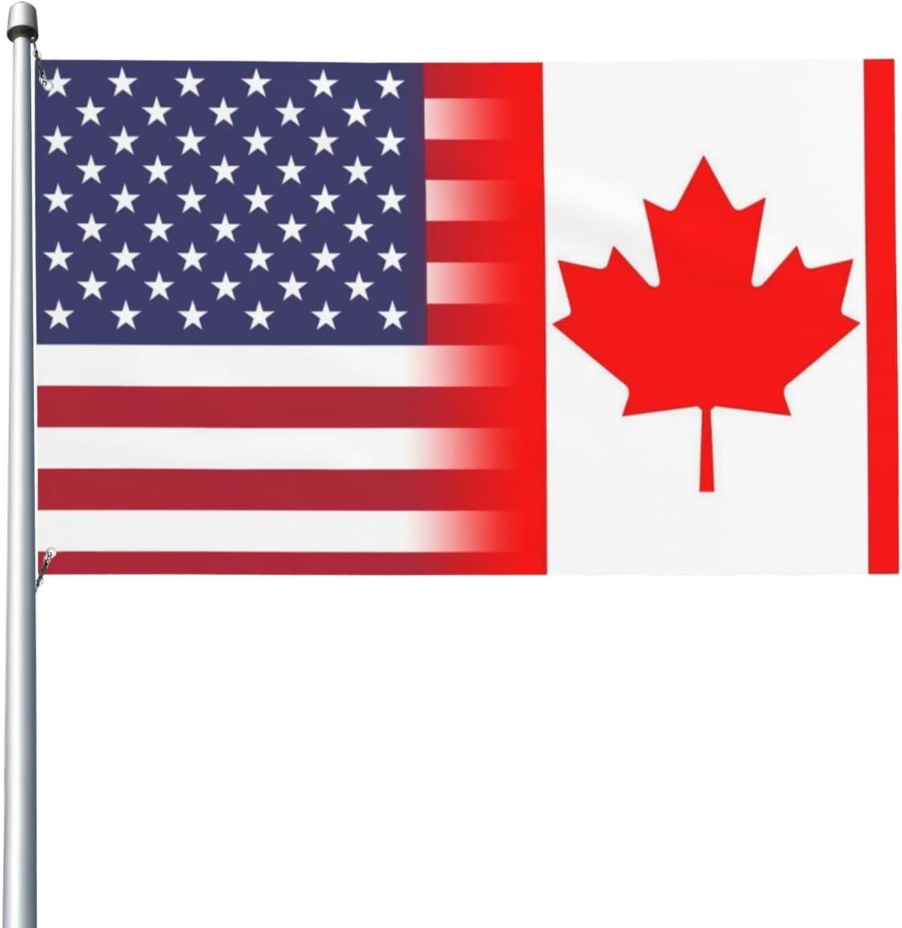 Anley Fly Breeze 3x5 Ft America Canada Friendship Flag - Friendship Forever US CA Flag